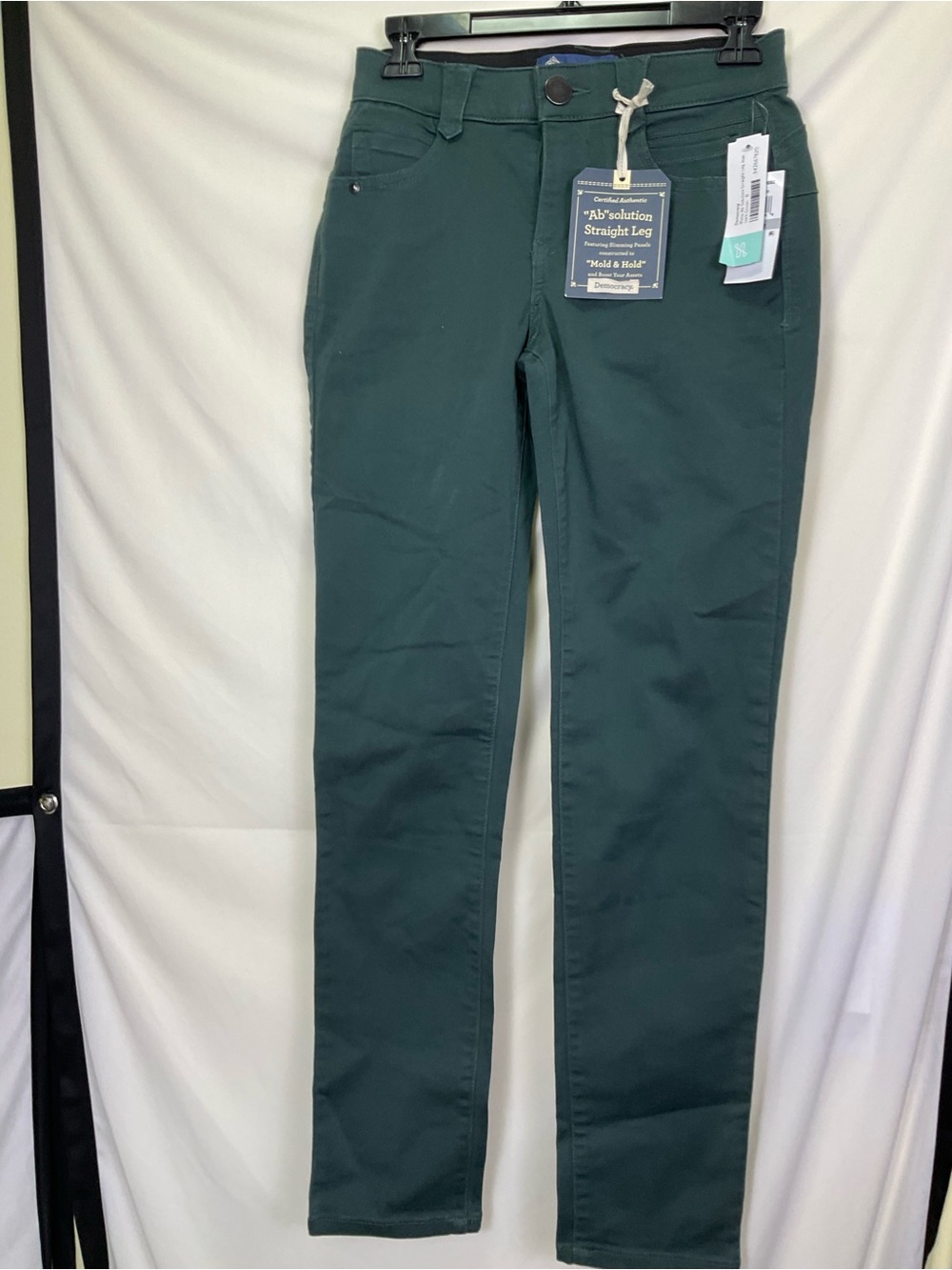 Democracy Maisy AbSolution Straight Leg Jeans - Dark green